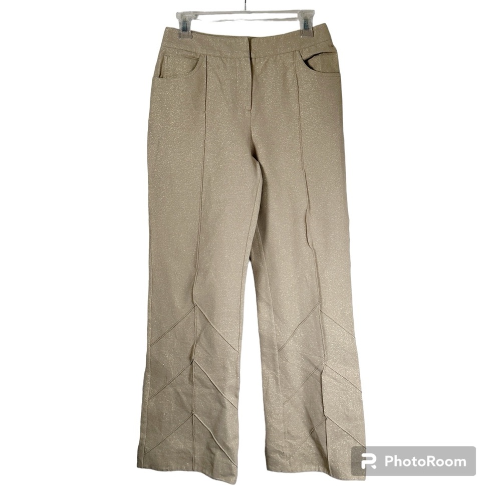 St. John Collection Gold Pants Sz 4